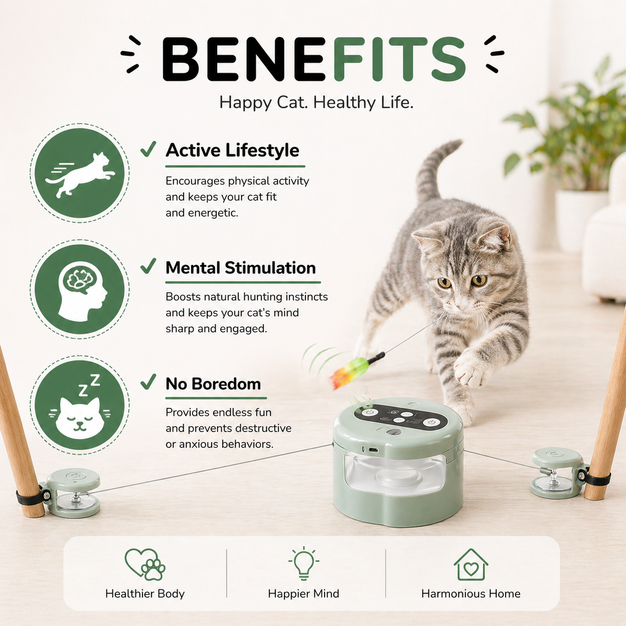 Nexora™ Smart Hunt Pro — Automatic Cat Exercise System