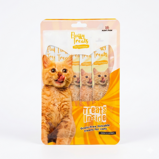 Nexora™ Fluffy Treats Premium Lickable Cat Snacks – Grain-Free Creamy Delight (3 Flavors)