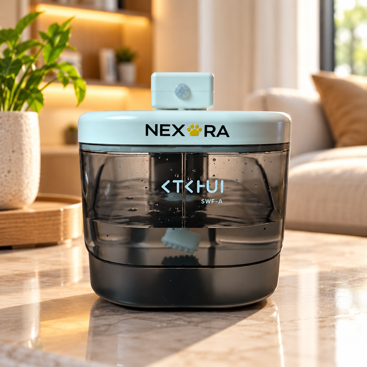 Nexora SmartFlow Elite battery-powered pet water fountain