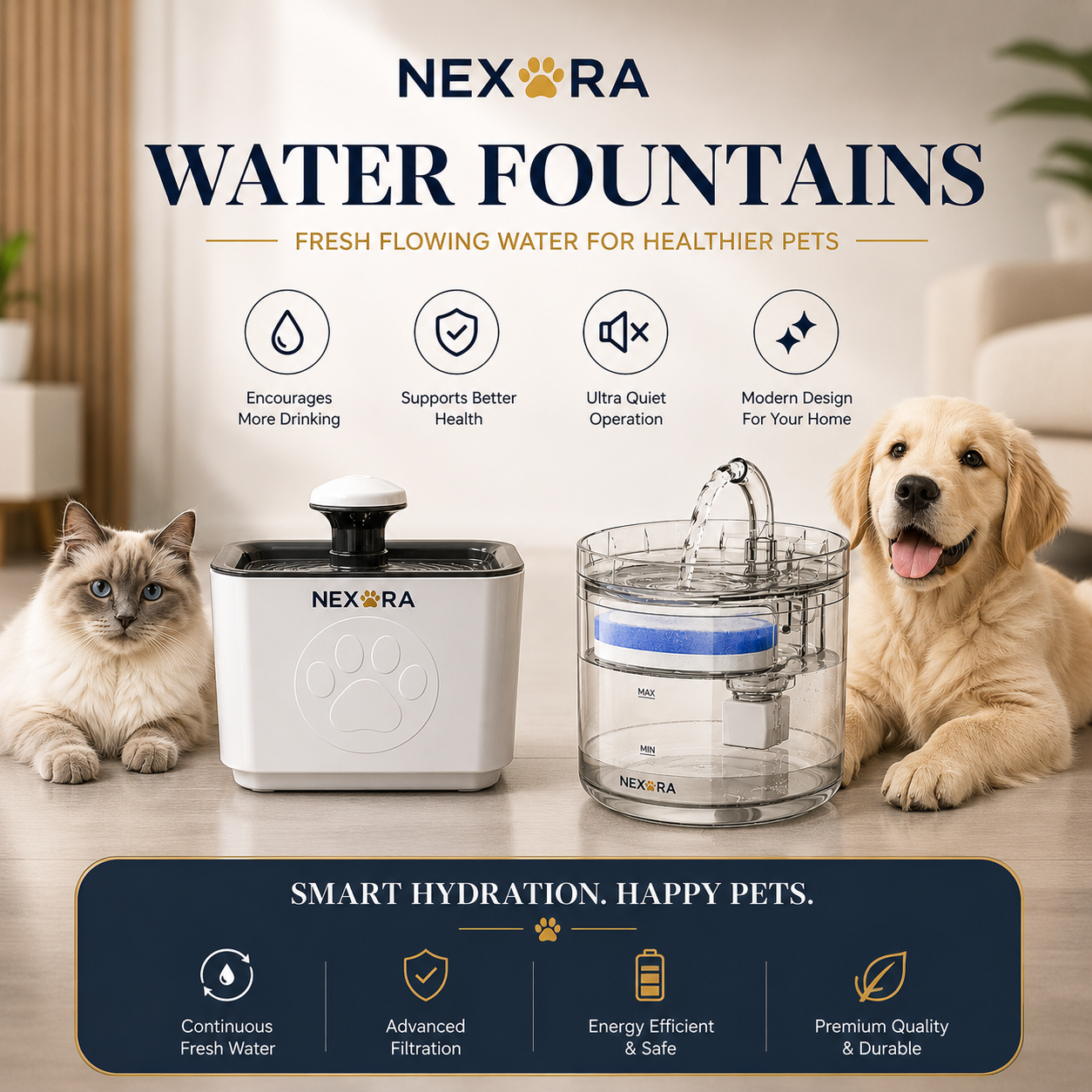 Nexora™ Premium Water Fountains