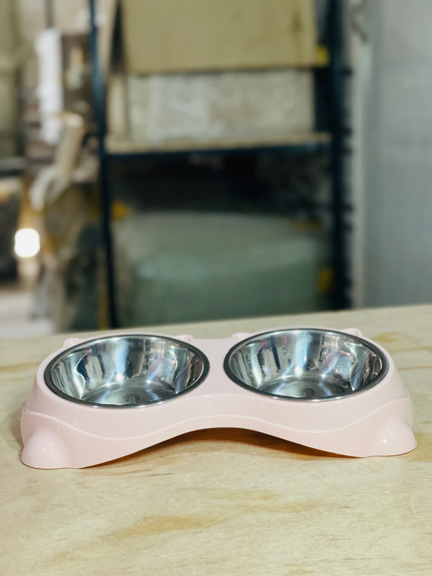Nexora™ DuoFeast Bowl — Dual Stainless Steel Pet Feeding Station