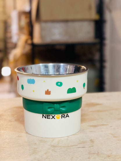 Nexora™ Premium Stainless Steel Pet Feeding Bowl — Non-Slip Elevated Food & Water Bowl for Dogs & Cats