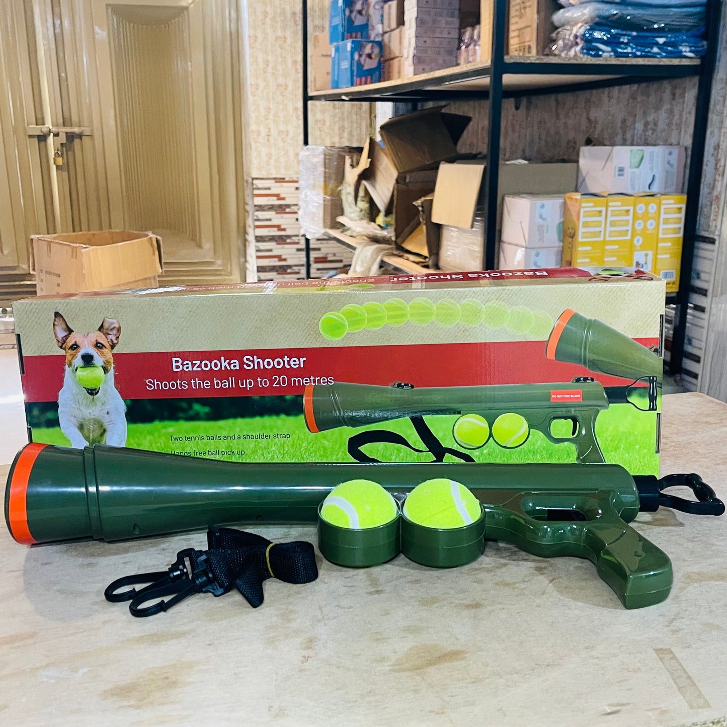 Nexora™ FetchPro Launcher – Automatic Ball Launcher Gun