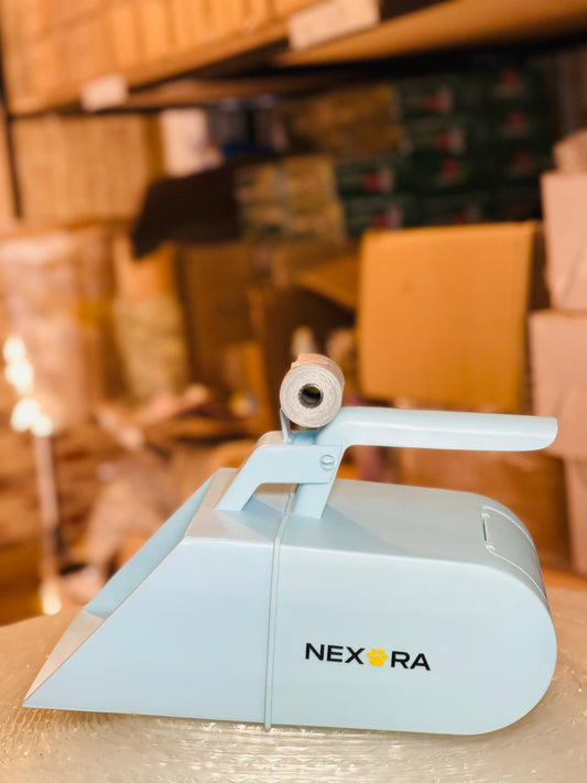 Nexora™ CleanScoop Pro — One-Handed Cat Litter Scoop with Built-In Waste Bin & Disposable Bag System