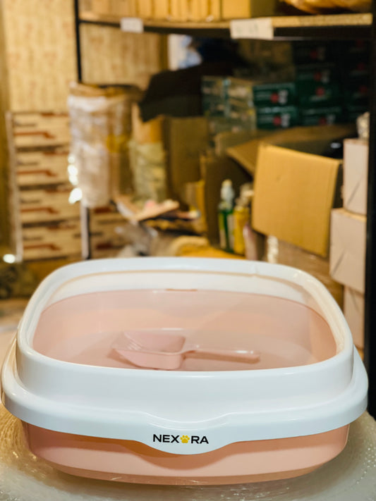 Nexora™ Extra Large Covered Cat Litter Tray with Scoop [19x15 inches]