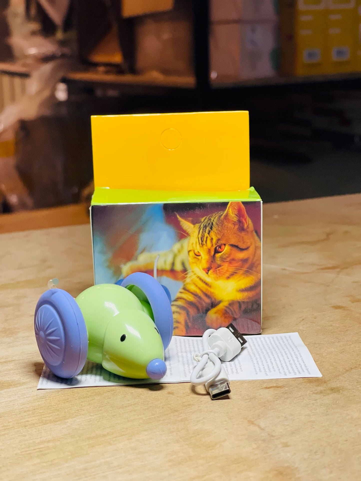 Nexora™ TurboMouse Racer — USB Rechargeable Interactive Cat Chase Toy