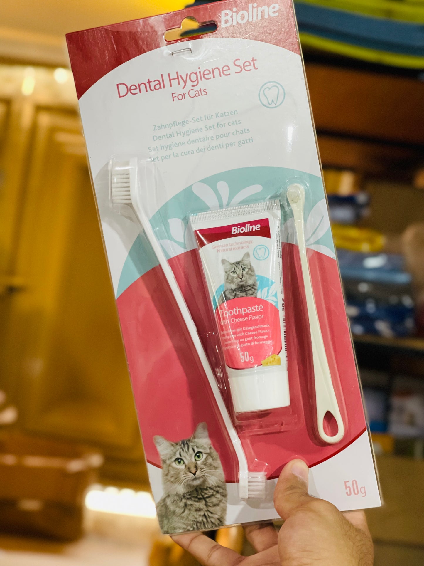 Nexora™ Cat Dental Care Kit — Complete Toothbrush & Cheese-Flavored Toothpaste Set for Fresh Breath, Healthy Teeth & Daily Oral Hygiene