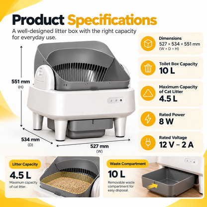 Nexora™ Smart Automatic Cat Litter Box