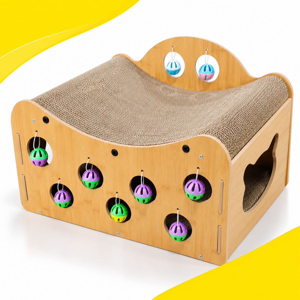 Nexora™ Cat Scratching Lounge & Play House