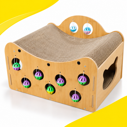 Nexora™ Cat Scratching Lounge & Play House