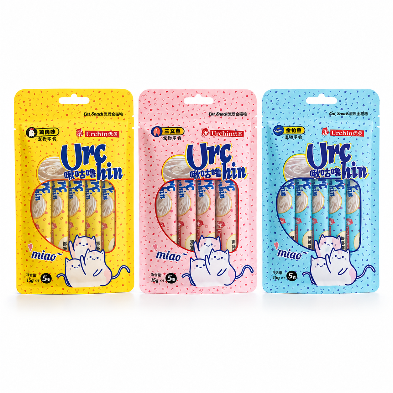 Nexora™ Urchin Cat Snacks — 3 Flavors