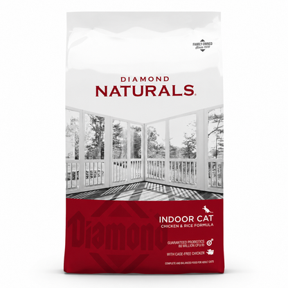 Diamond Naturals® Indoor Cat — Chicken & Rice Formula | Complete & Balanced Adult Cat Food
