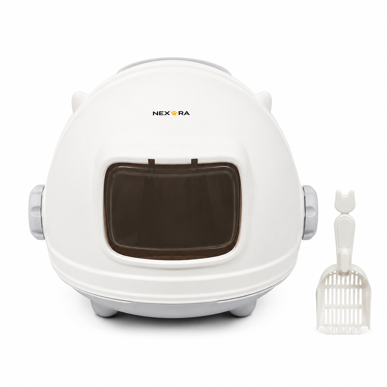 Nexora™ PremiumShield — Enclosed Cat Litter Box With Scoop