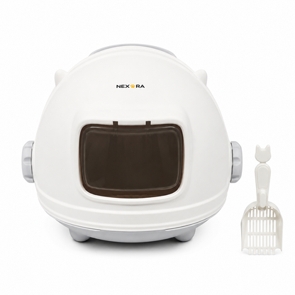 Nexora™ PremiumShield — Enclosed Cat Litter Box With Scoop