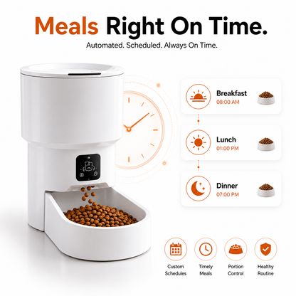 Nexora™ SmartFeed Elite — WiFi App-Controlled Automatic Pet Food Dispenser For Cats & Dogs