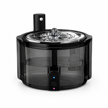 Nexora™ AquaSense Noir — Smart Motion Sensor Rechargeable Pet Water Fountain For Cats & Dogs (Black Edition)