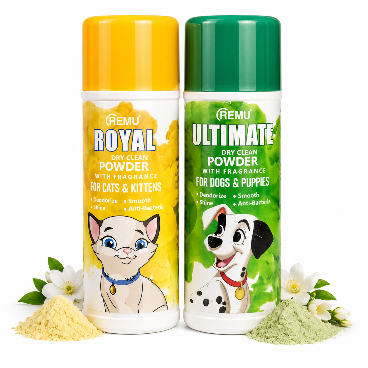 Nexora™ FreshCare Waterless Dry Clean Powder — No-Rinse Grooming Powder for Dogs, Puppies, Cats & Kittens with Long-Lasting Fresh Fragrance