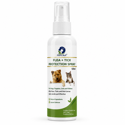 Nexora™ FleaGuard Protection Spray 120ML — Fast-Acting Flea & Tick Defense for Dogs & Cats