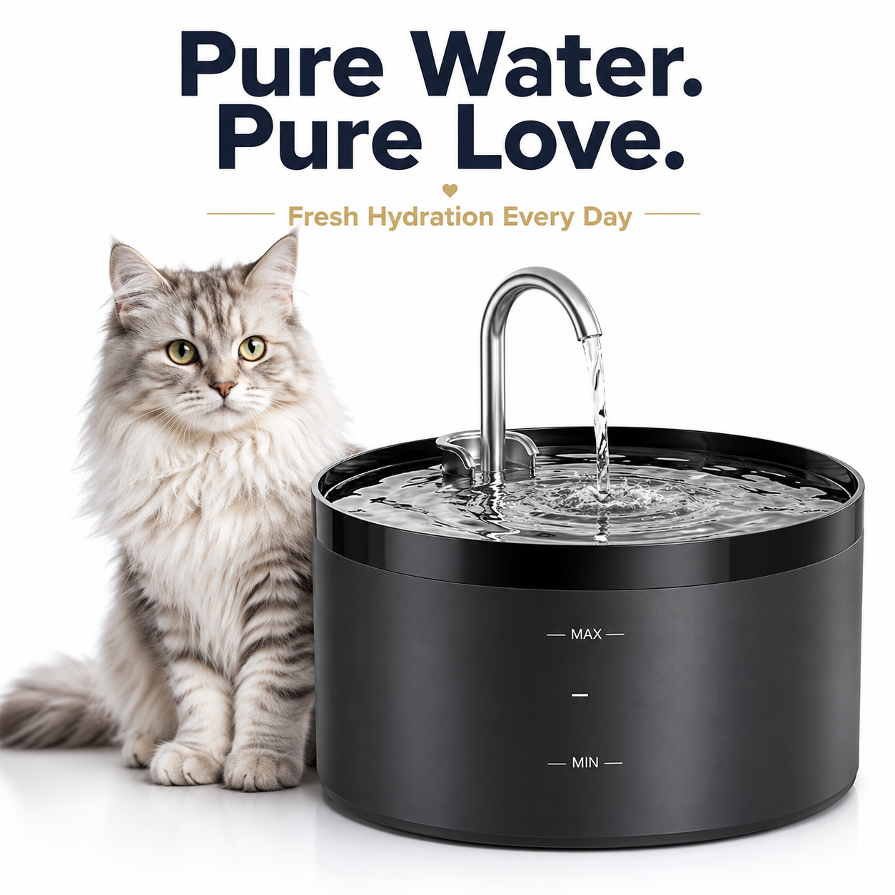 Nexora™ AquaLuxe Fountain — Ultra-Quiet Large Capacity Filtered Pet Water Fountain