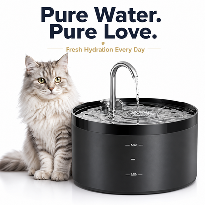 Nexora™ AquaLuxe Fountain — Ultra-Quiet Large Capacity Filtered Pet Water Fountain