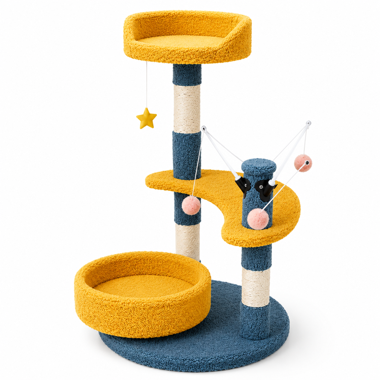 Nexora™ CozyNest Cat Tree — Multi-Level Cat Activity & Rest Tower