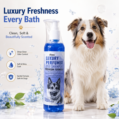 Nexora™ LuxePaws Perfume Wash — Luxury Perfumed Dog Shampoo For Deep Cleaning, Odor Control & Silky Soft Fur