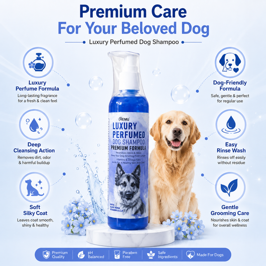 Nexora™ LuxePaws Perfume Wash — Luxury Perfumed Dog Shampoo For Deep Cleaning, Odor Control & Silky Soft Fur