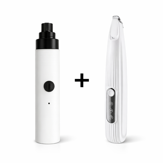 Nexora™ 2-in-1 Pet Grooming Kit – Paw Trimmer + Nail Grinder