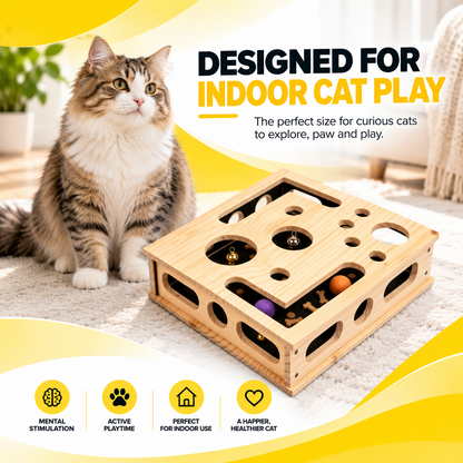 Nexora™ PawPuzzle Cat Scratch & Interactive Puzzle Toy