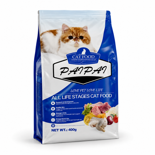 PAIPAI™ Premium Ocean Fish & Chicken Cat Food — Complete Nutrition For Cats | 400g, 1.5kg