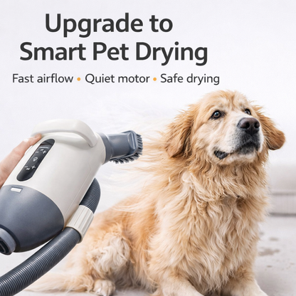 Nexora™ Professional Pet Hair Dryer Kit – Adjustable Heat & Low Noise Grooming System