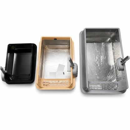 Nexora™ Stainless Steel Cat Litter Tray — 3 Sizes Premium Litter Box For Cats