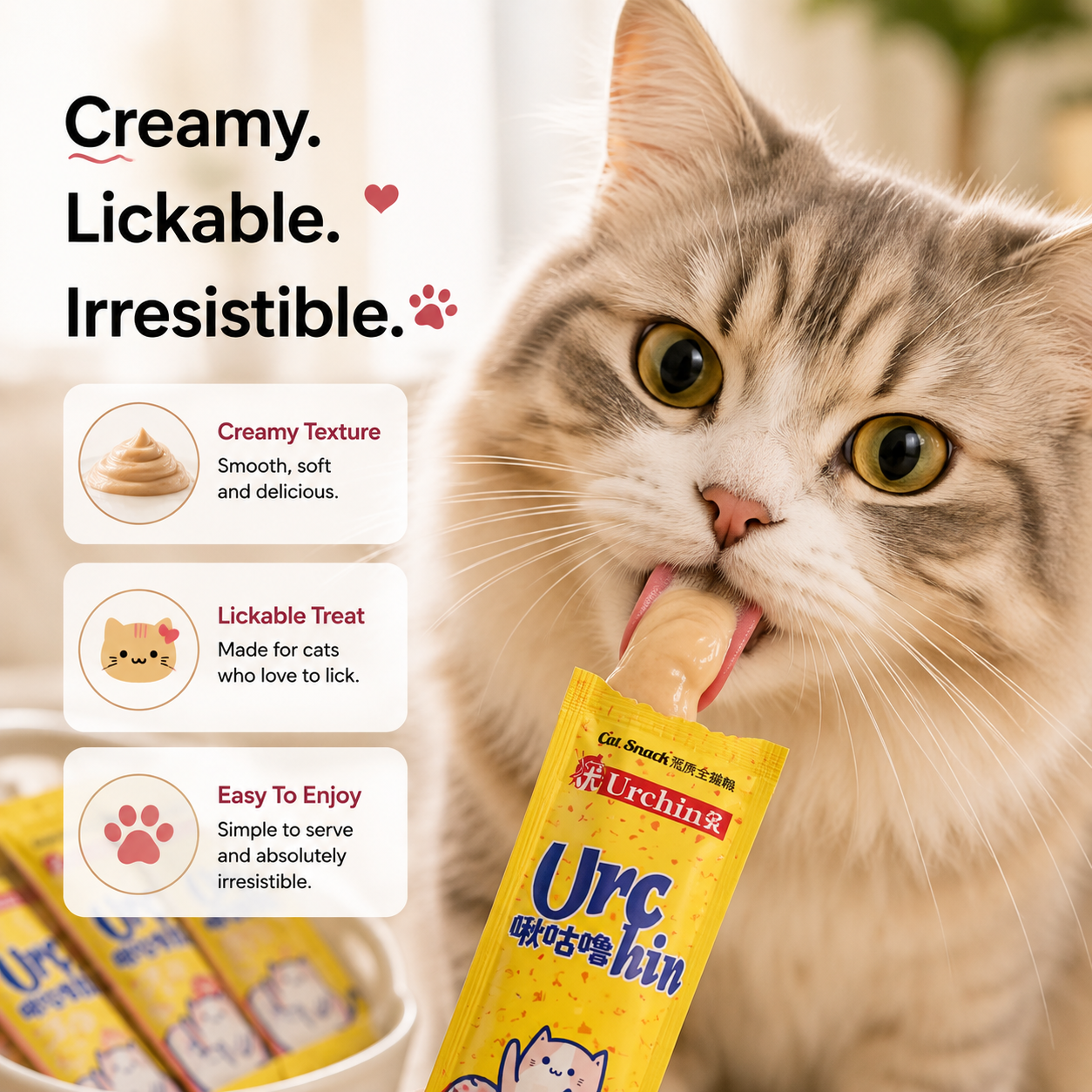Nexora™ Urchin Cat Snacks — 3 Flavors
