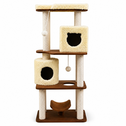 Nexora™ Premium Cat Tree Zoo 175cm — Multi-Level Scratching, Climbing & Resting Tower For Cats