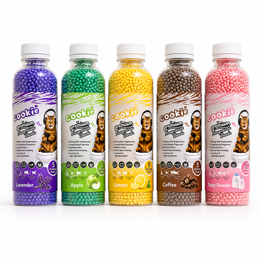 Nexora™ FreshPearls Elite — Premium Scented Cat Litter Deodorizer Beads (5 Fragrances)