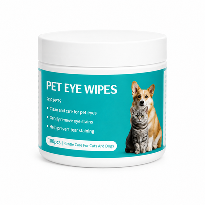 Nexora™ ClearSight Eye Wipes — Gentle Daily Eye Cleaning Wipes For Cats & Dogs (100 Pieces)