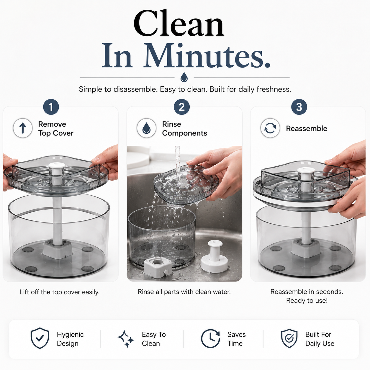 Nexora™ CubeFlow Elite — Premium Square Pet Water Fountain For Cats & Dogs