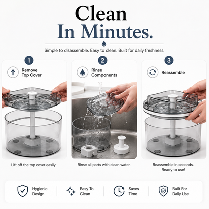 Nexora™ CubeFlow Elite — Premium Square Pet Water Fountain For Cats & Dogs