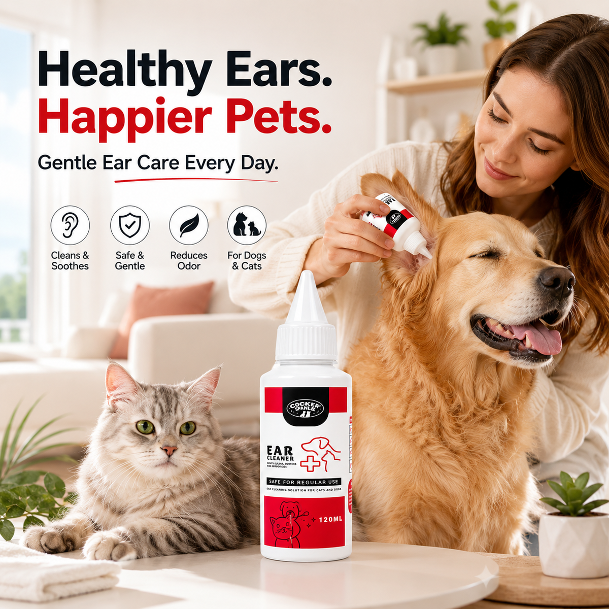 Nexora™ Advanced Pet Ear Care Solution – Deep Clean & Odor Control