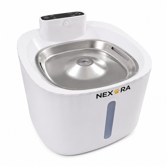 Nexora™ AquaSense Elite — Smart Wireless Motion Sensor Stainless Steel Pet Water Fountain For Cats & Dogs