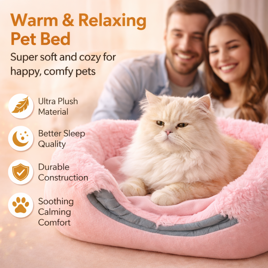 Nexora™ Duo-Comfort Cave & Bed