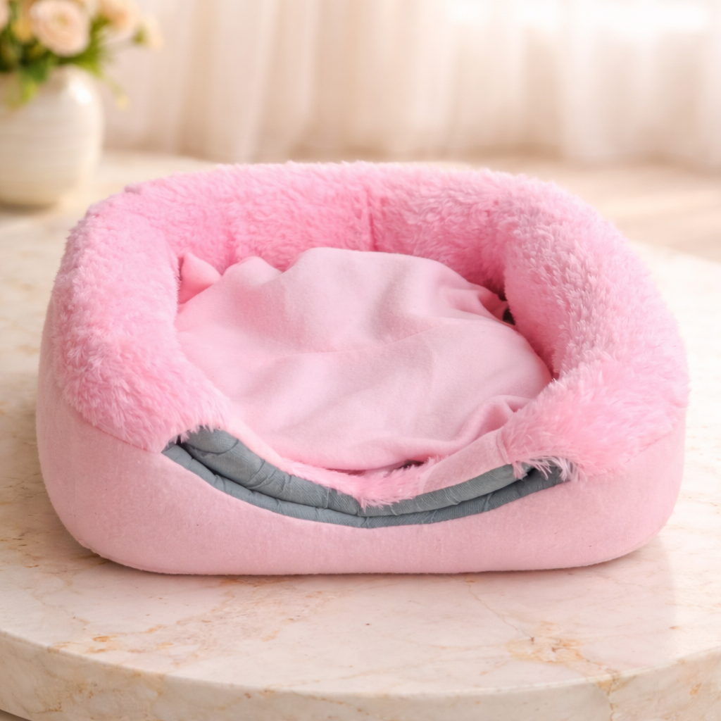 Nexora™ Duo-Comfort Cave & Bed