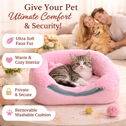 Nexora™ Duo-Comfort Cave & Bed