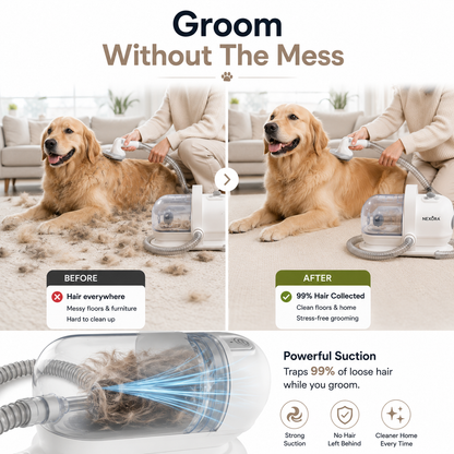 Nexora™ FurFlow 10-in-1 Professional Pet Grooming & Fur Vacuum System