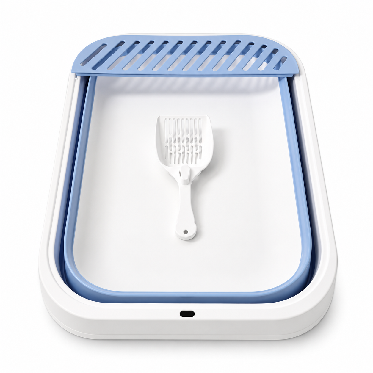 Nexora™ FoldEase Cat Litter Box — Foldable Portable Cat Litter Tray with Scoop for Clean, Comfortable & Hassle-Free Travel [21x16 inches]