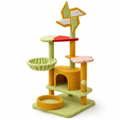Nexora™ Cat Tree House — Multi-Level Cat Activity & Scratching Tower