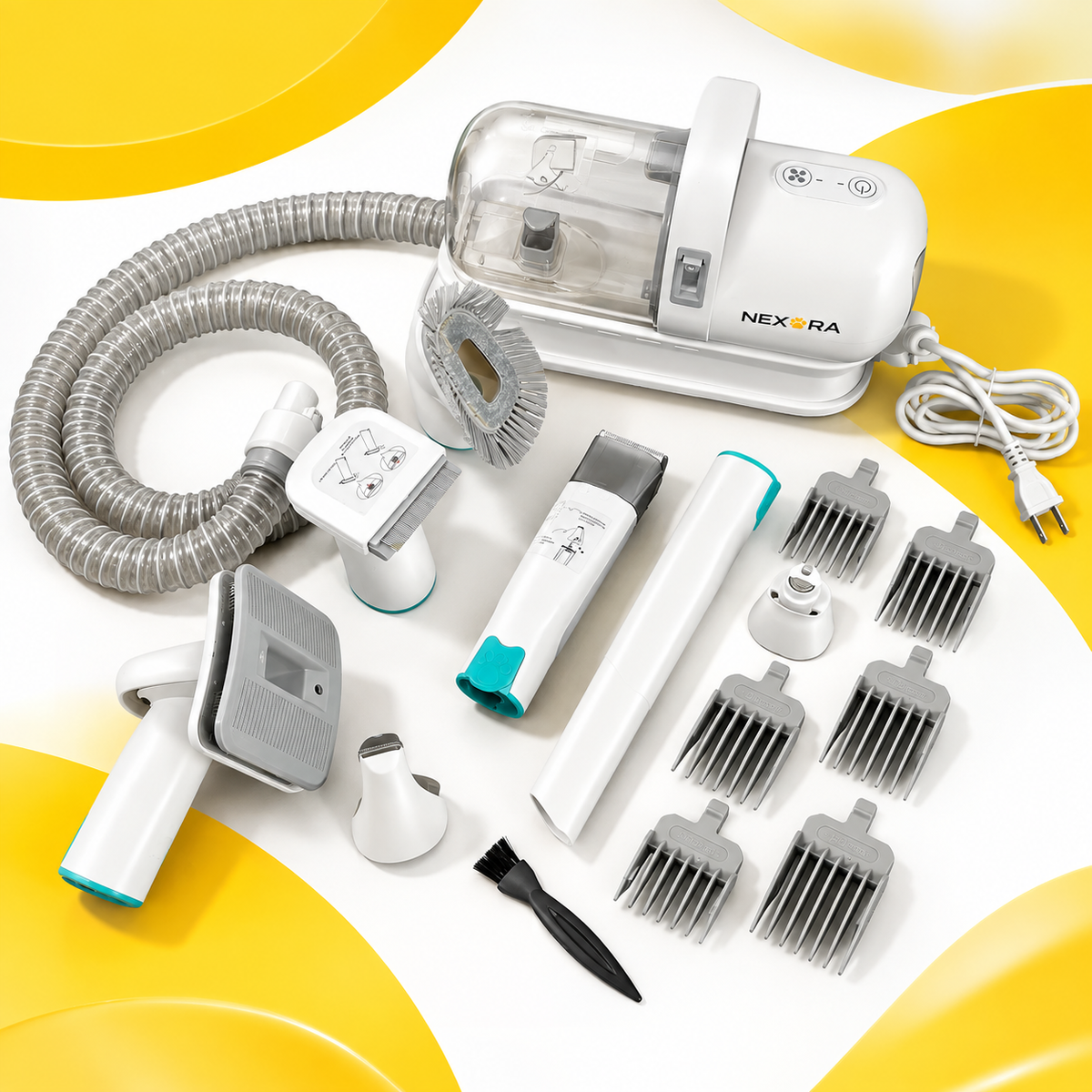 Nexora™ FurFlow 10-in-1 Professional Pet Grooming & Fur Vacuum System