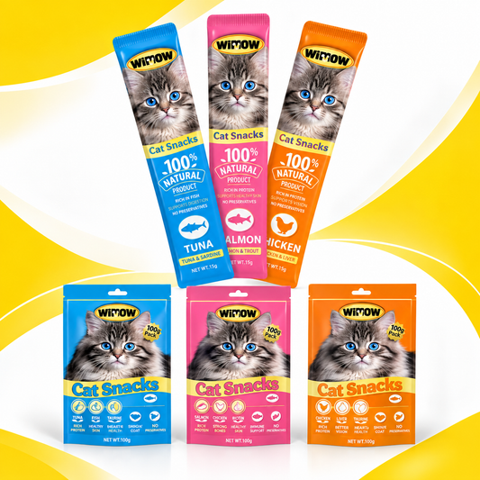 Nexora™ Wimow Creamy Cat Snacks – Healthy Lickable Treats for Cats (5-Pack)