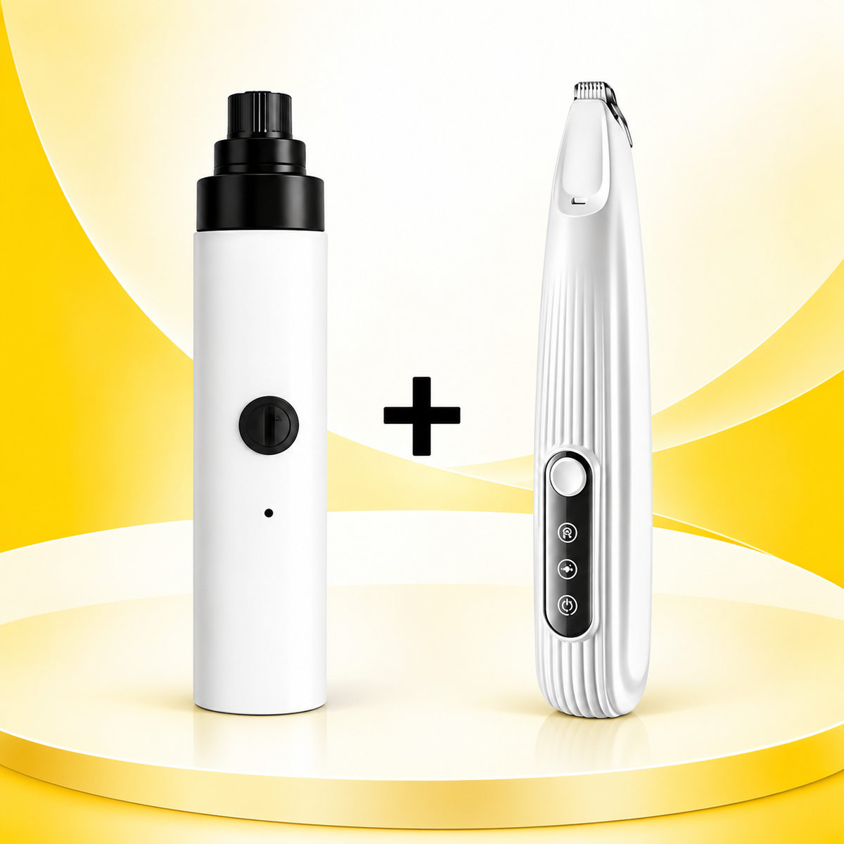 Nexora™ 2-in-1 Pet Grooming Kit – Paw Trimmer + Nail Grinder