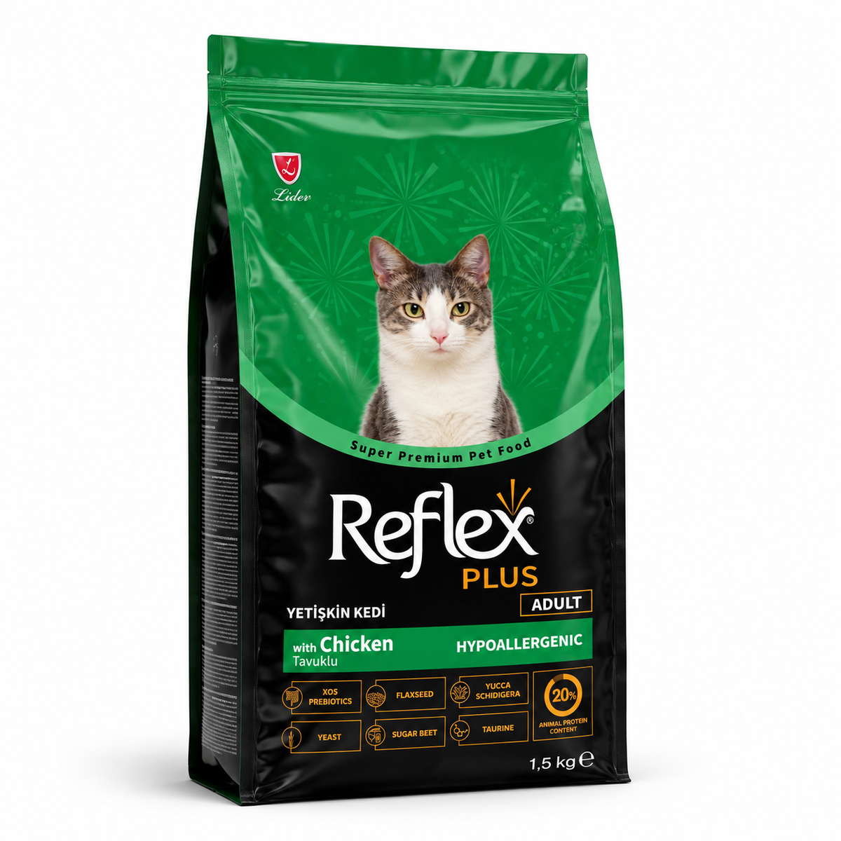 Reflex™ Plus Adult Cat Food — Complete Daily Nutrition with Chicken | 1.5kg